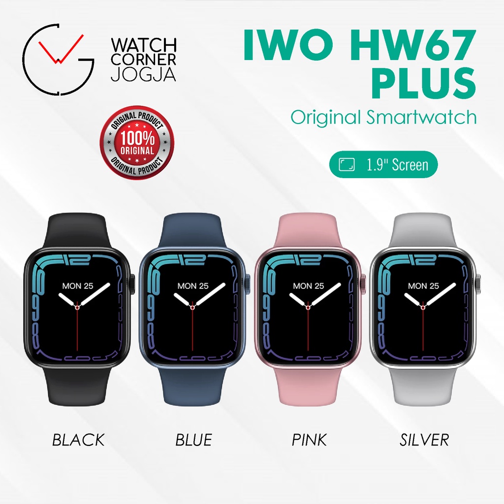 IWO HW67 PLUS 1.9 Inch 44mm ORIGINAL Smartwatch Wireless Charger