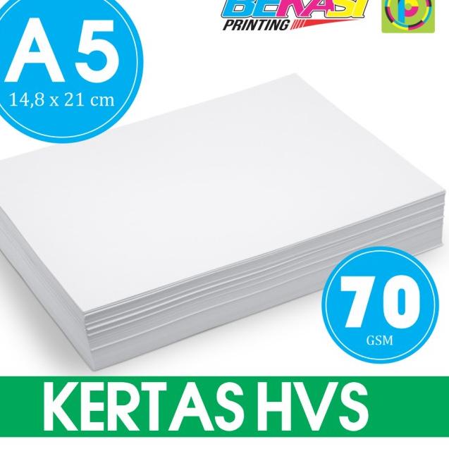

➢ Kertas HVS 70 GSM Ukuran A5 (14,8 x 21 cm) - 1 RIM Isi 500 Lembar ♣