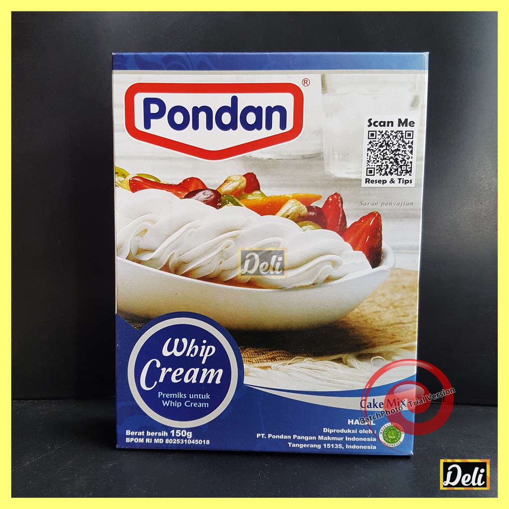 

Pondan Bubuk Instan Whip Cream 150gr