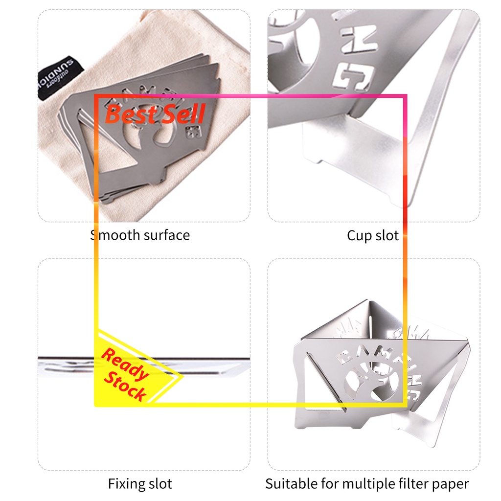 SUNDICK Coffee Drip Holder Coffee Tea Rack Foldable Coffee Filter Rack