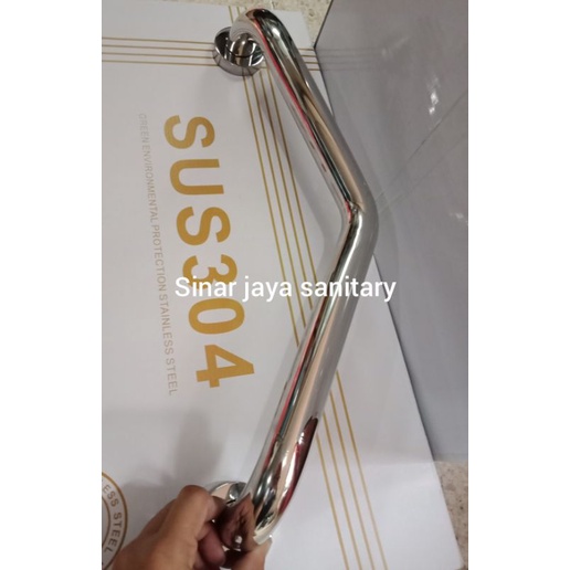 Pegangan siku stainless stell / Grab bar 50cm stainless stell / pegangan bathtub