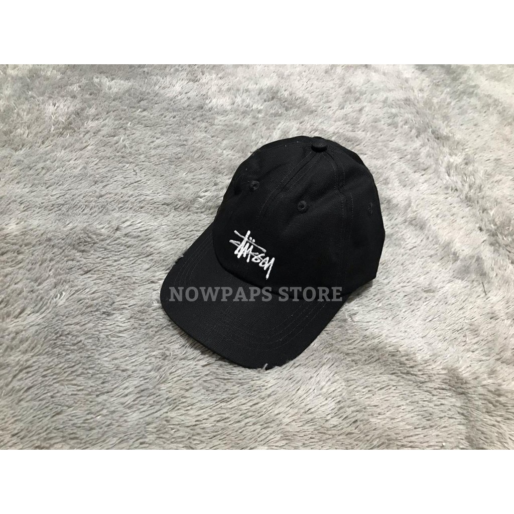 TOPI BASEBALL STUSSY BLACK/HITAM LOGO BORDIR STUSSY HITAM.TOPI STUSSY ORIGINAL BASEBALL CAPS STUSSY