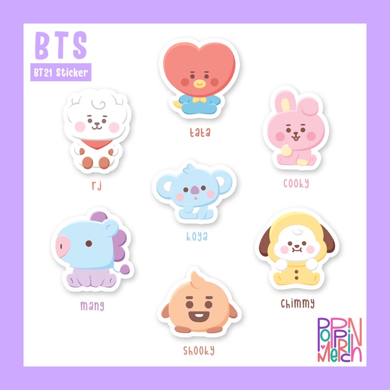 BTS BT21 Sticker Set | SALE LAST STOCK