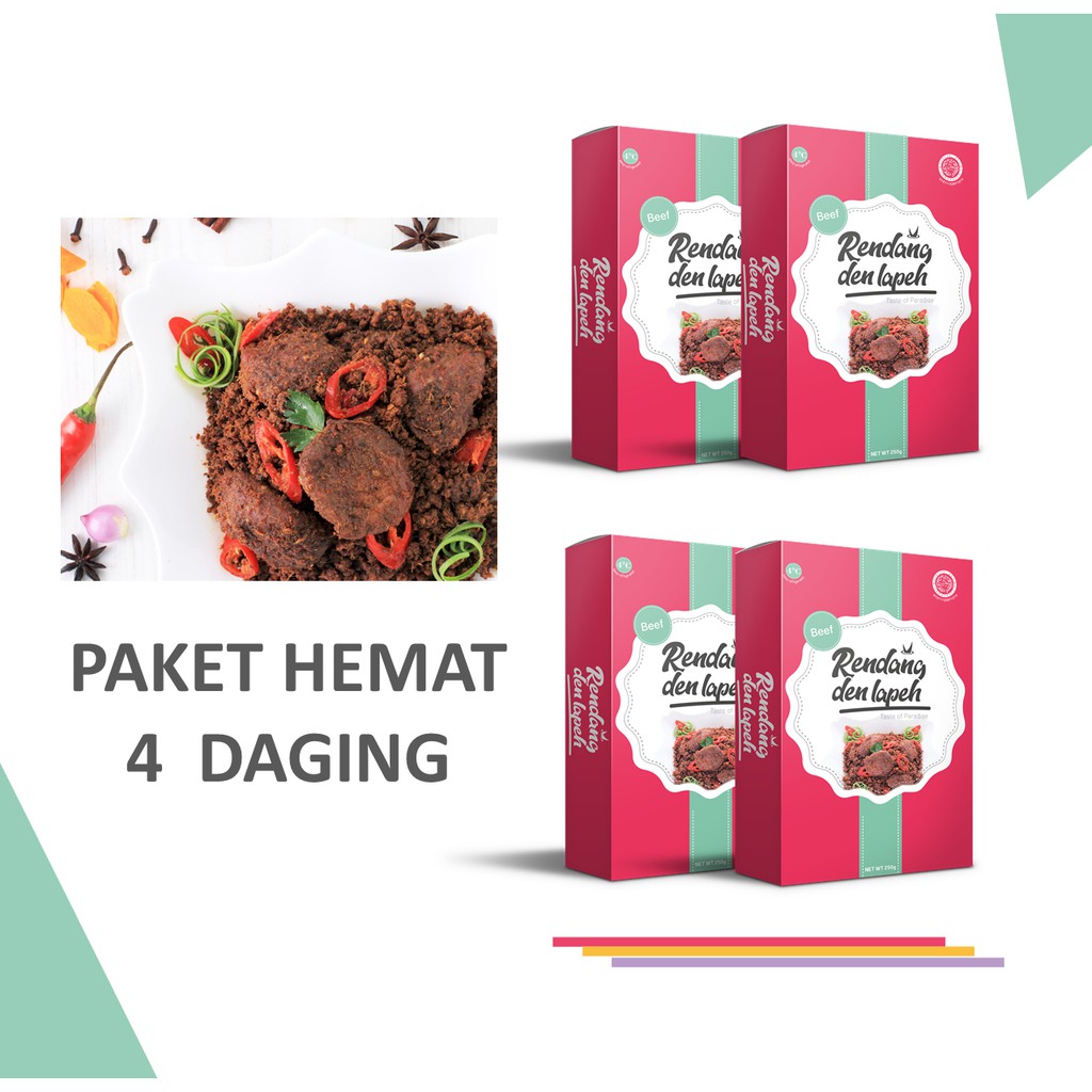 

Rendang Den Lapeh/ Paket Hemat 3 In 1 All Varian / Rendang Padang