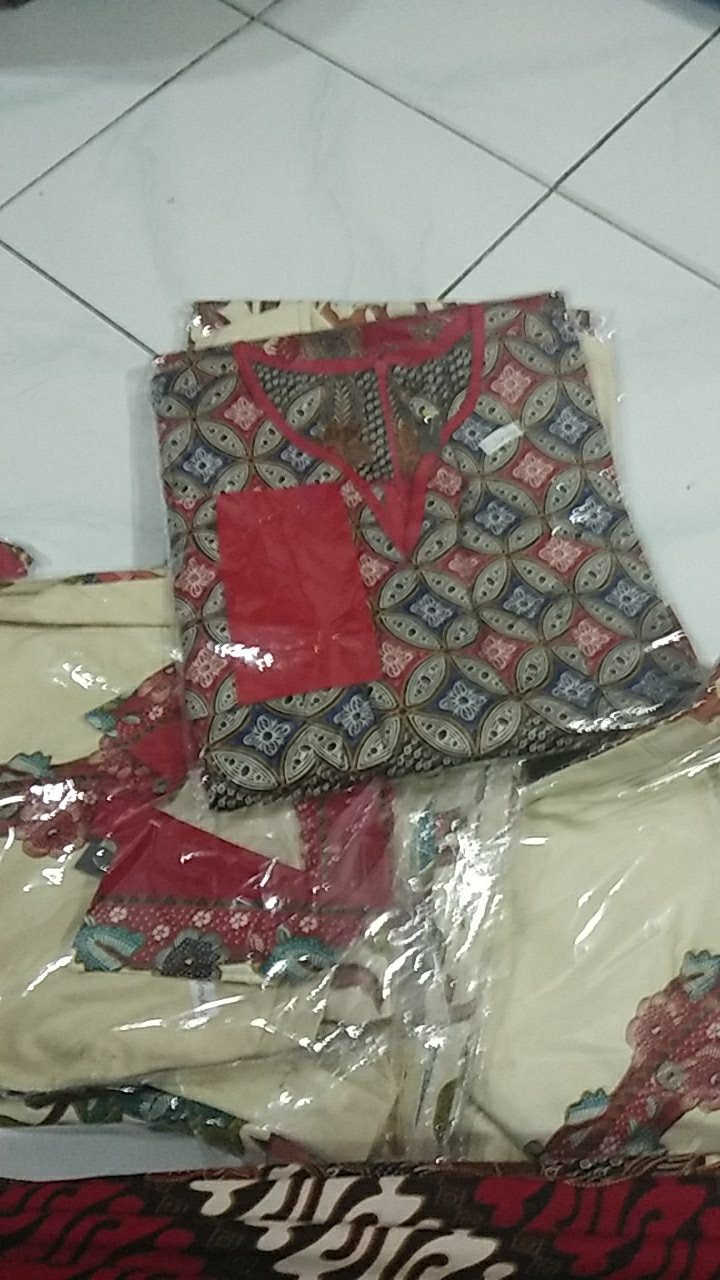 Kemeja 113 Aci# Kemeja Batik Pria Dewasa Edisi Imlek Warna Merah Bahan Katun Stretch