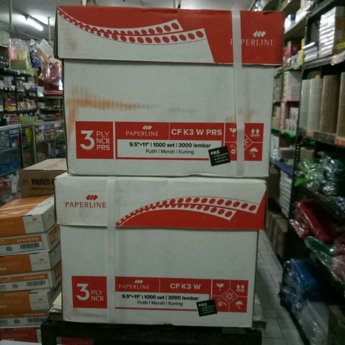 

Kertas Komputer 9.5 x 11 - 3 Ply / 3 Ply PRS Continuous Form Paperline
