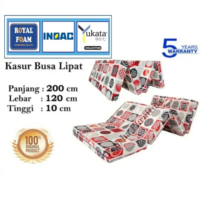 Kasur lipat inoac 200x120x10cm (Garansi 5 tahun)