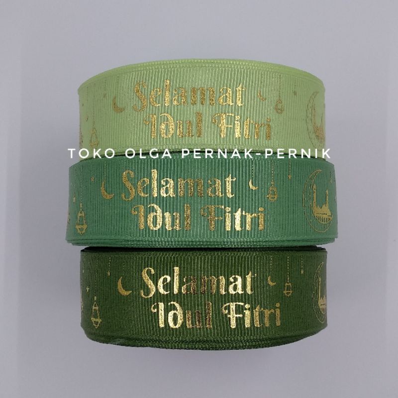 

pita lebaran selamat idul fitri gross grain 1 inch sablon