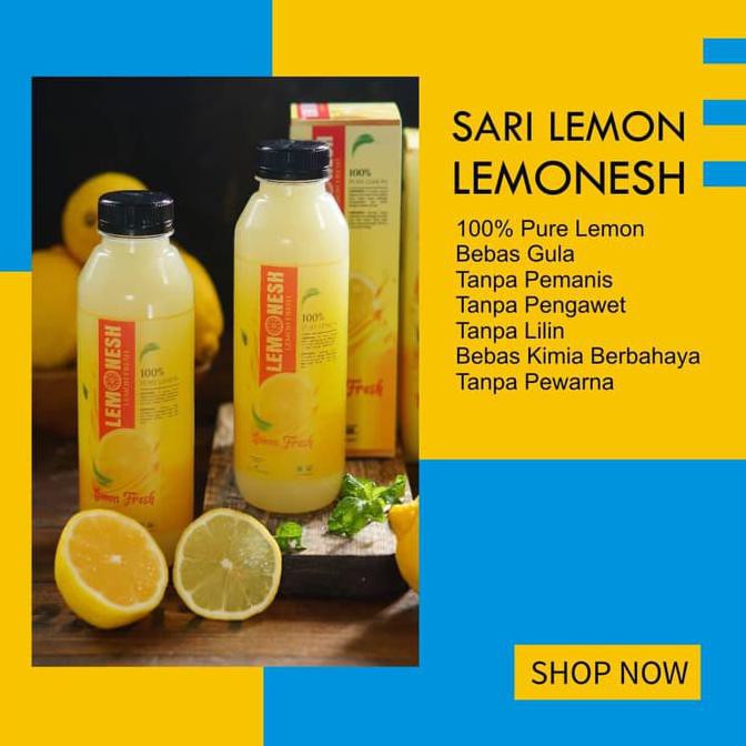 

Original Sari Lemon Lemonesh, Sari Pabrik dengan Lemona Asli