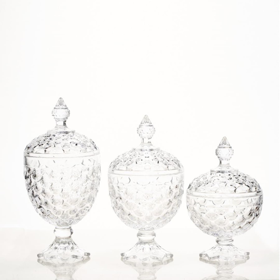 TOPLES KACA MOTIF SISIK IKAN POLOS CAPODIMONTE ISI 3 PCS