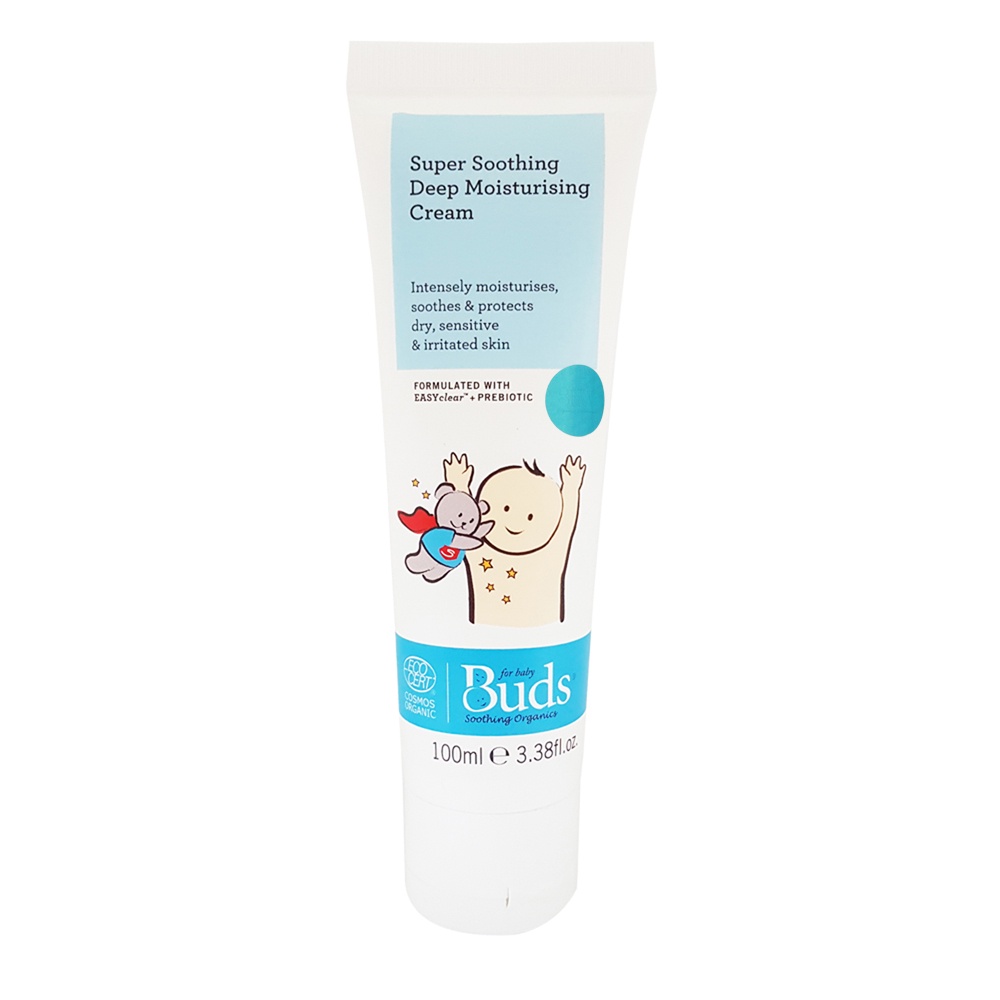 CBK - Buds Organics Super Soothing Deep Moisturising Cream 100ml - Lotion atau Krim Perawatan Iritasi Luka Eczema Bayi dan Anak