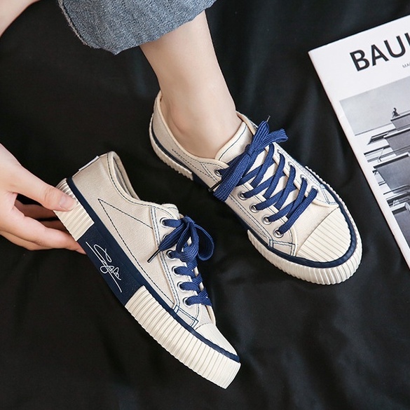 RYS - Curved Delicate Sepatu Sneakers Wanita Fashion Casual - Ori Import