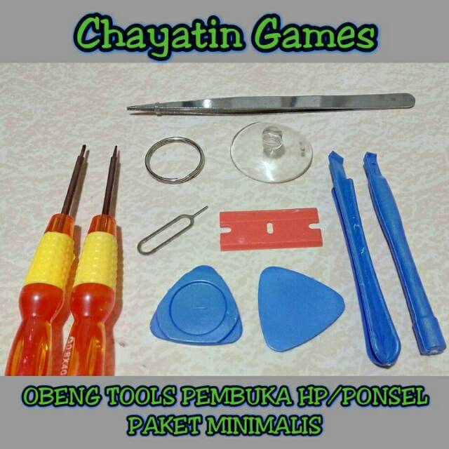 OBENG TOOLS PEMBUKA HP / PONSEL / IPHONE PAKET MINIMALIS