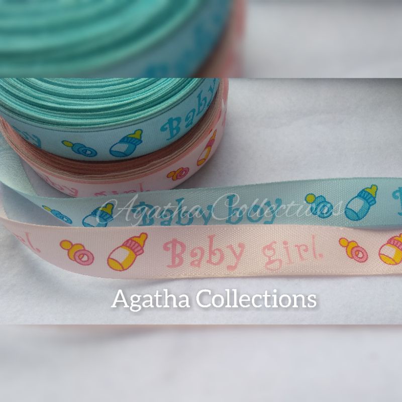 PITA HIAS PITA GROSGRIN MOTIF BABY BOY&amp;GIRL PER METER