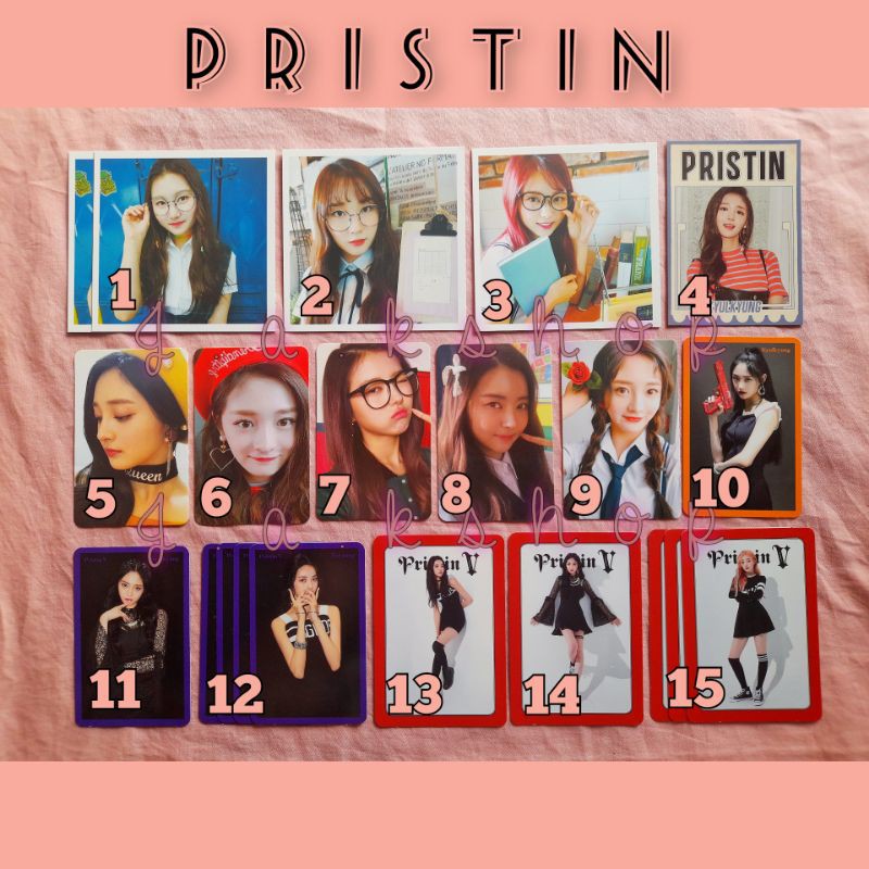 OFFICIAL PRISTIN SCHXXL OUT PRISTIN V IOI ALBUM KPOP POSTCARD PHOTOCARD RENA KYULKYUNG NAYOUNG ROA