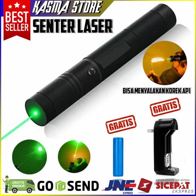 Senter Laser Jarak Jauh Laser Hijau Green Laser Ponter