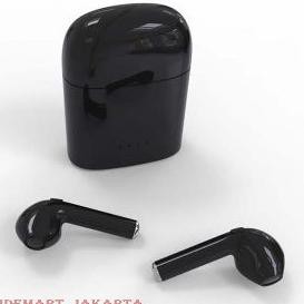 Banyak Dipakai.. [WARNA HITAM] HEADSET BLUETOOTH I7S TWS BLACK - HEADSET BLUETOOTH SPORT TRUE WIRELE
