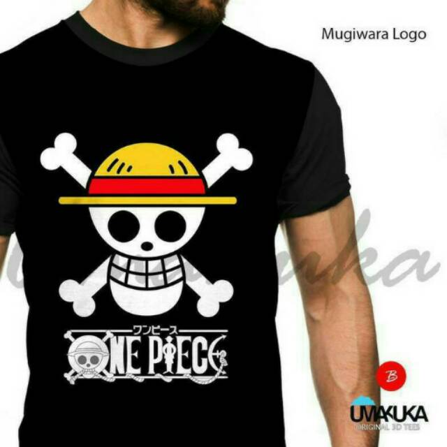 Kaos full print 3D Mugiwara Logo