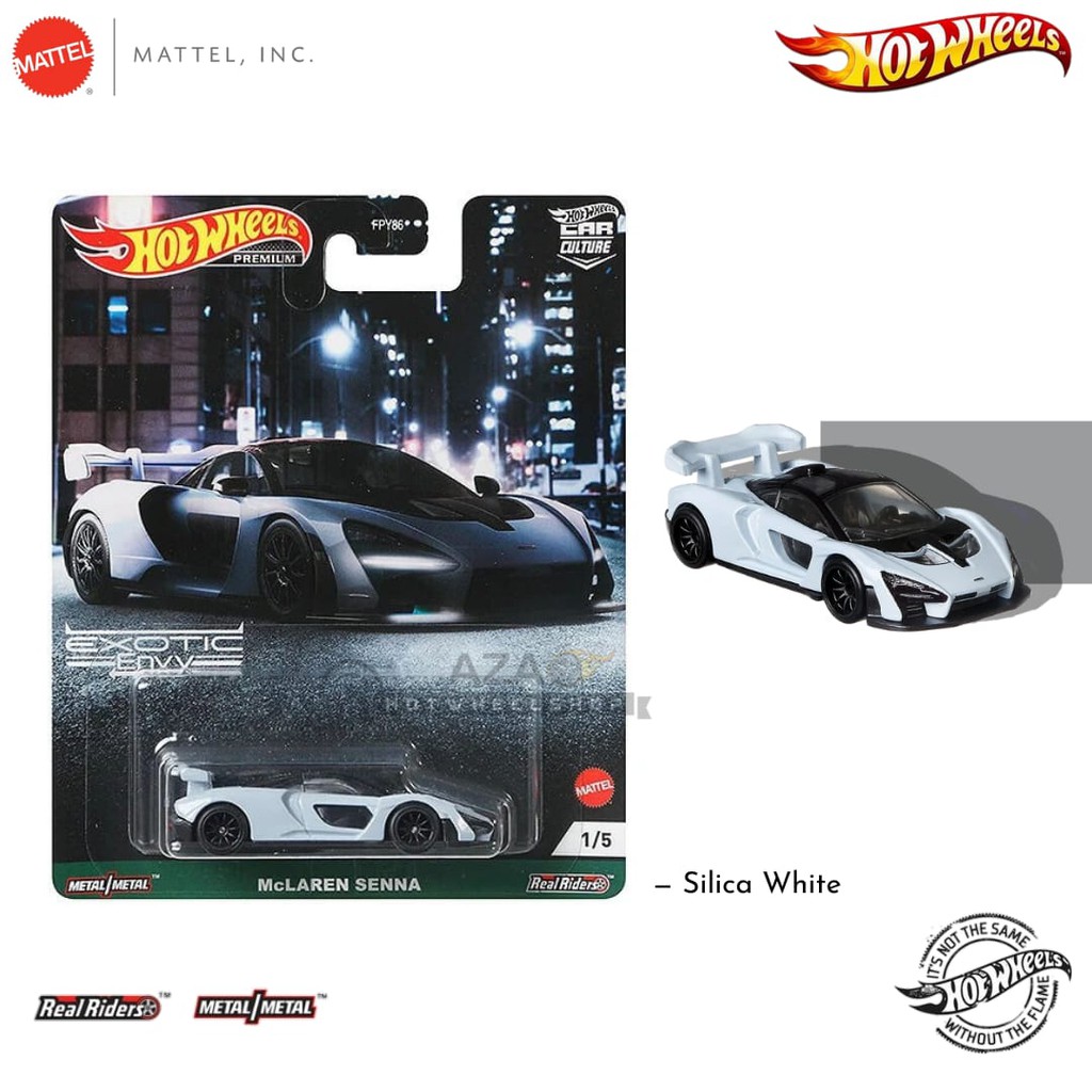 BEST SELLER | Diecast Hot Wheels McLAREN SENNA Putih Exotic Envy Car Culture HW Hotwheels Premium 2021