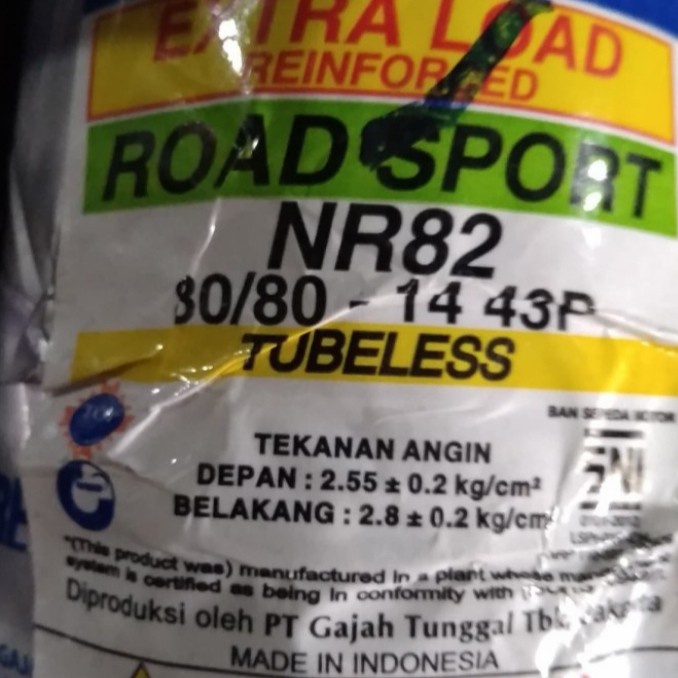 Ban pelek 14 IRC 80 80 14 NR 82 Tubeless ban motor matic Vario scoopy