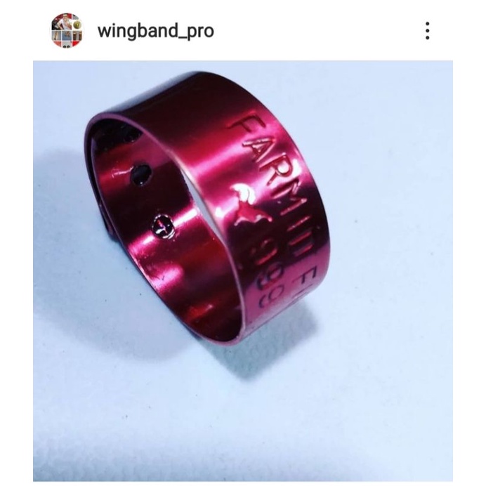 gelang kaki ayam warna merah, harga per 1 pcs
