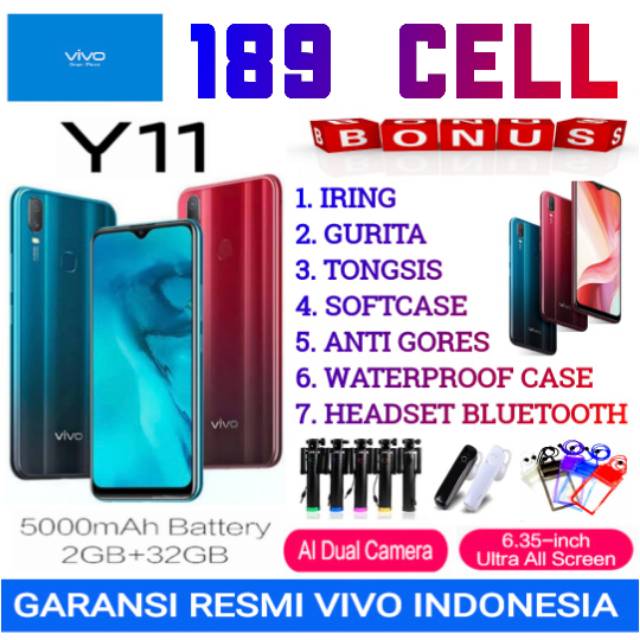 VIVO Y11 RAM 2/32 GB GARANSI RESMI VIVO INDONESIA | Shopee