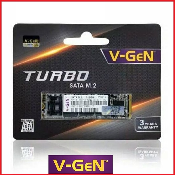 SSD V-Gen Turbo V-Nand M.2 2280 512GB - VGen M2 512 GB Sata 3