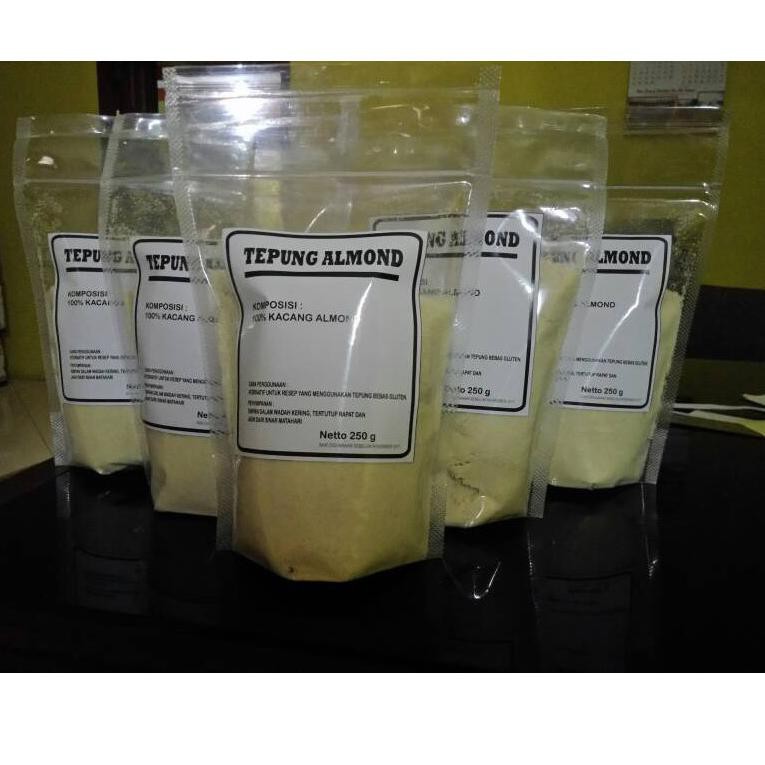 

Stok banyak tp Tepung Almond Curah Murah Berkualitas, Almond Flour Extra Fine Bahan Susu Almond QFK