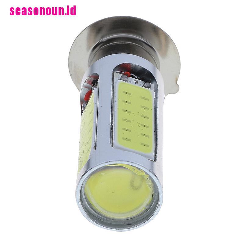 【seasonoun】1X white cOB LED motor bike/ATV headlight bulb fog light H6M PX15d P