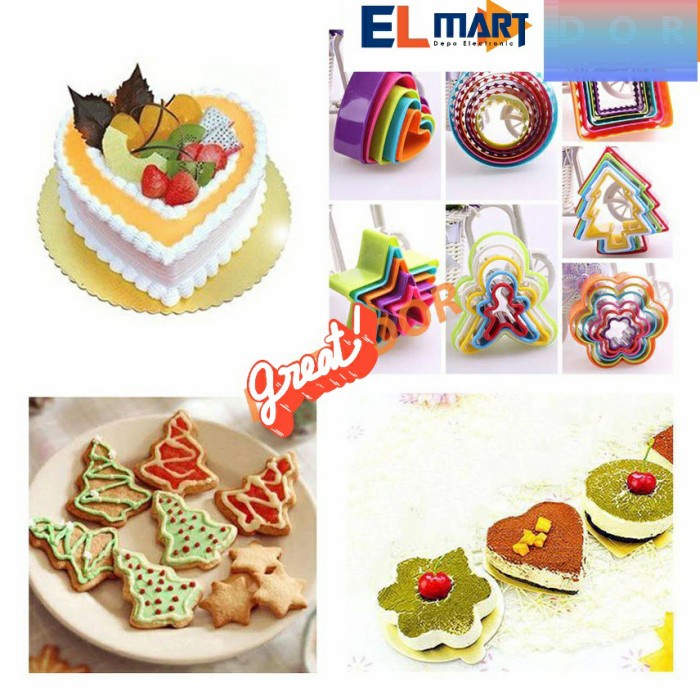 Cetakan Kue Kering Cookies Cutter Fondant Cake Natal Christmas set 5pc/Cetakan Kue Kering Cookies Cutter Fondant Cake Natal Christmas set 5pc/Cetakan Kue Kering Cookies Cutter Fondant Cake Natal Christmas set 5pc