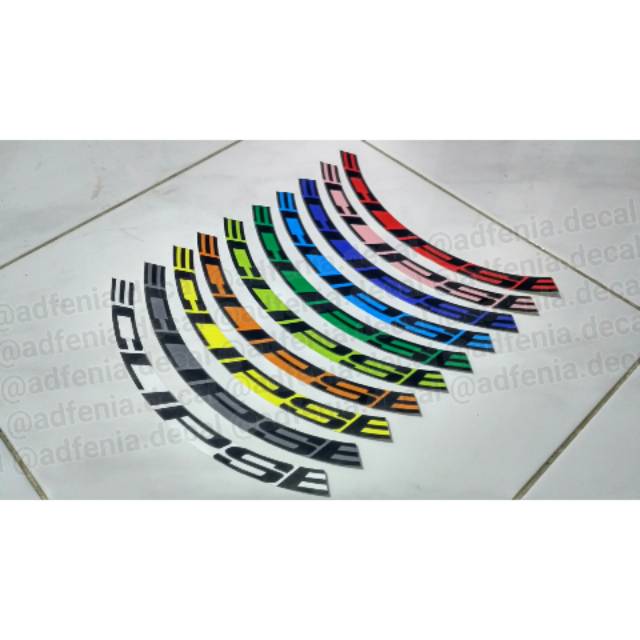 Decal Sticker Ion Eclipse Sepeda Lipat20inch