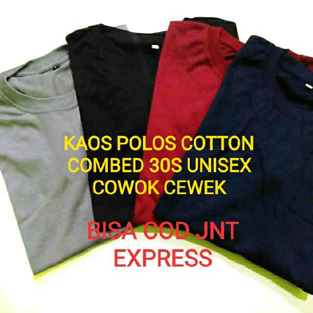 Kaos Polos 100% Cotton Combed 30s Distro Grosir Premium _KAOS GROSIR -KAOS MURAH