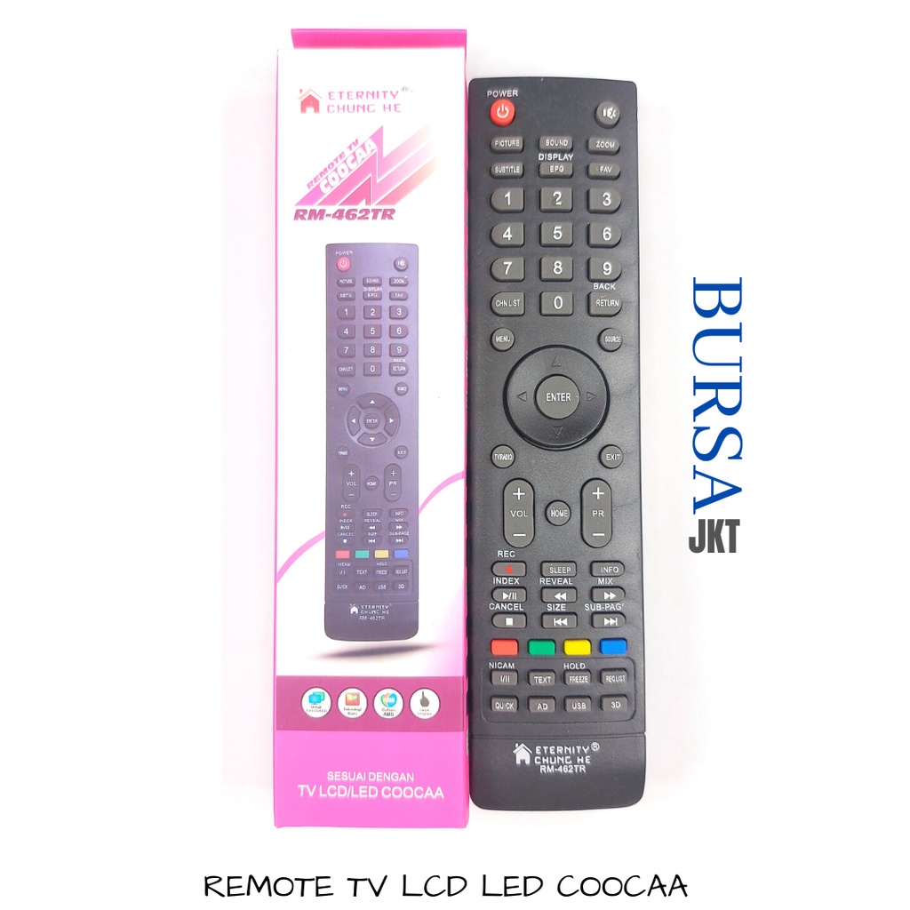 REMOTE COOCAA 462TR MULTIFUNGSI TANPA SETTING REMOT PENGGANTI
