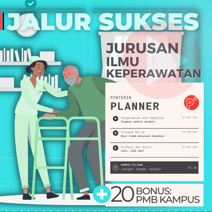 

Daily Planner Kuliah Jurusan Ilmu Keperawatan | Test SNMPTN-SBMPTN-UTBK Weekly Binder Loose leaf B5