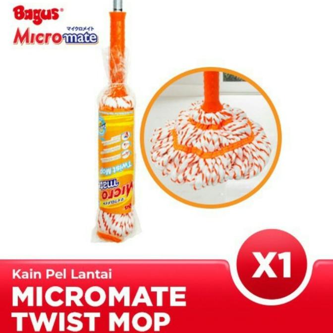 Twist Mop Set Alat Pel Kain Pel Lantai BAGUS Micromate 305