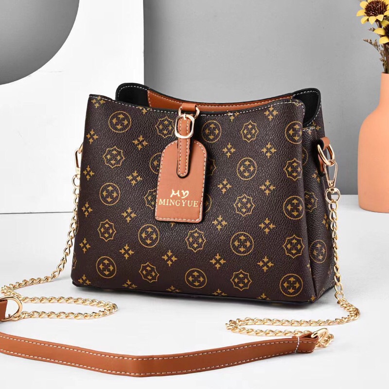 SG2089 syafniegalery tas selempang tali rantai import tas guru