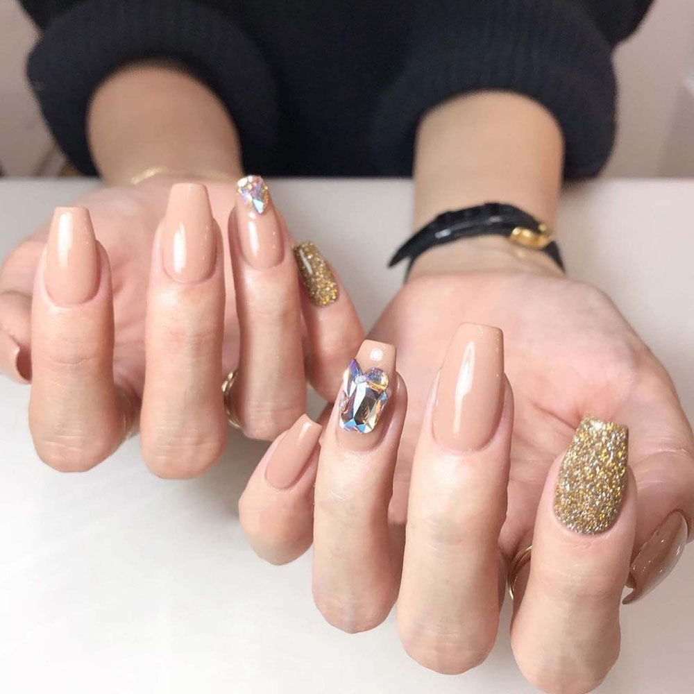 Mxbeauty 5pcs / Set Berlian Imitasi Bentuk Persegi Panjang Untuk Dekorasi Nail Art / Manicure Diy