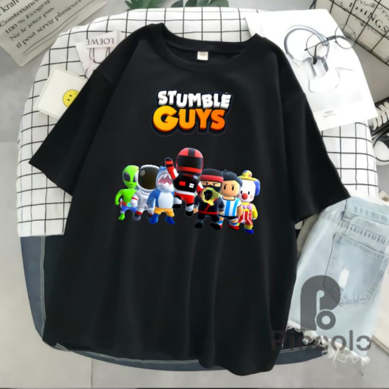 baju kaos anak stumble guys bahan premium free nama