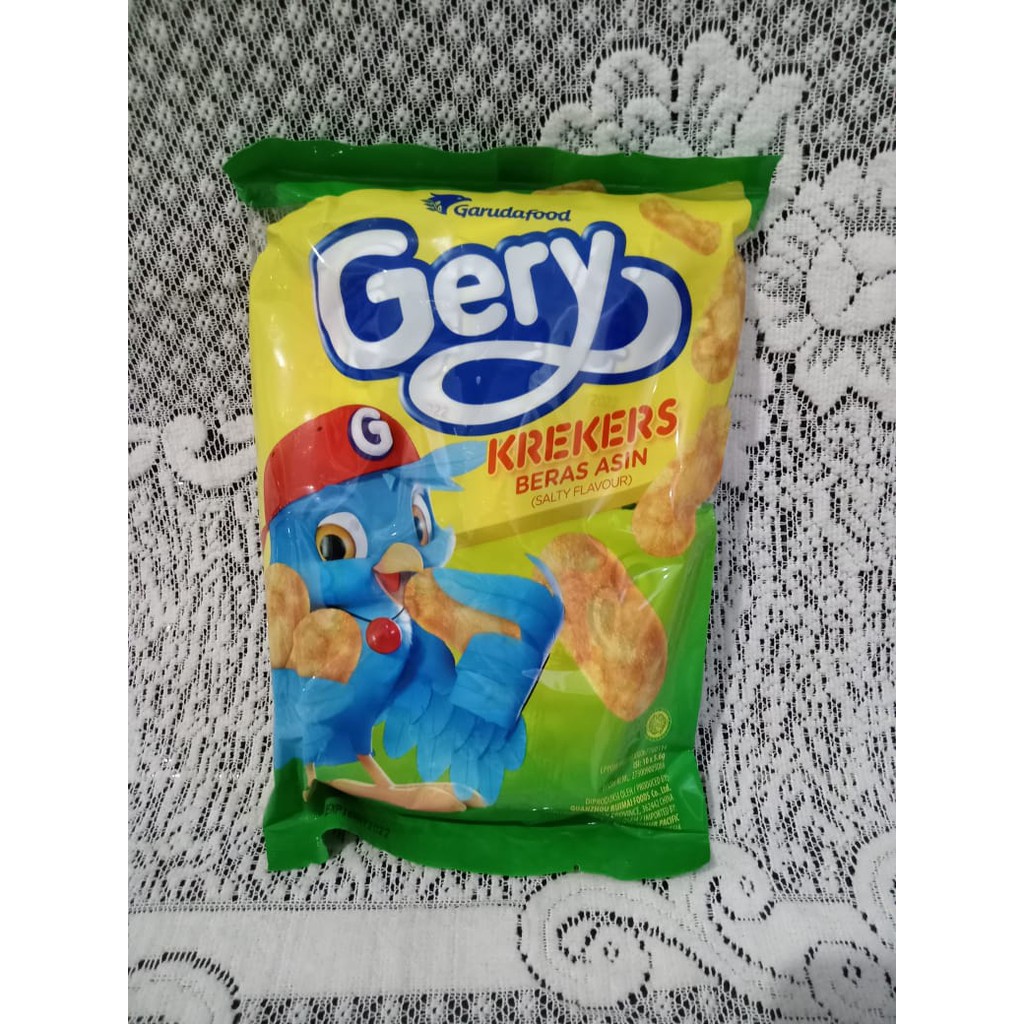 

Gery Krekers Beras Asin (isi 10 pcs)/Garudafood/snack Beras Asin