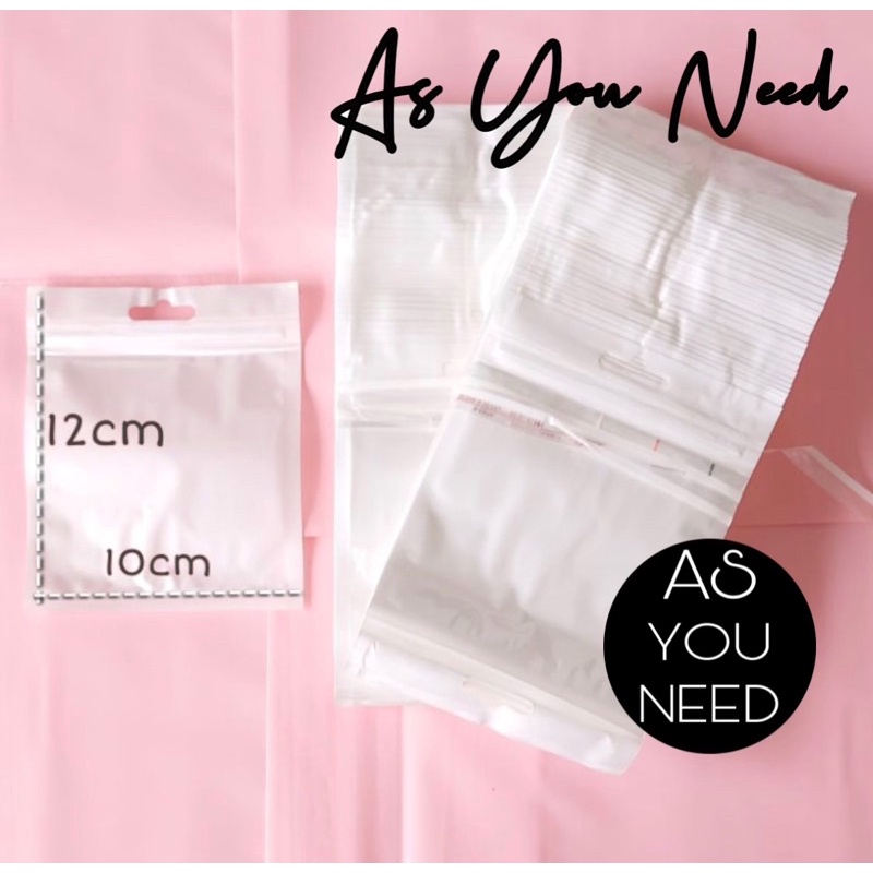 Plastik Ziplock Ukuran 10x12 / Plastik Klip Aksesoris / Kemasan Aksesoris Ukuran 10x12