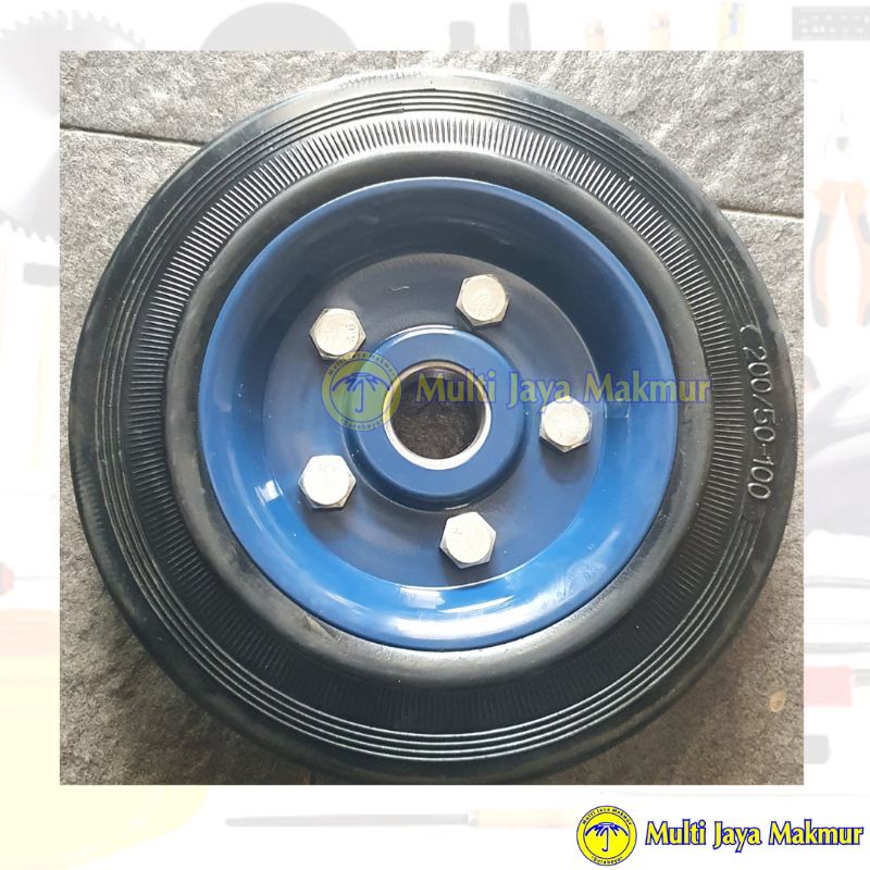 Roda Troli/ Roda Gerobak 8 inchi/ Roda mesin Bearing