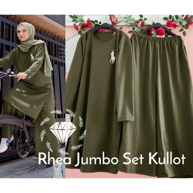 Setelan Olahraga Wanita Baju Gowes Kaos Sepeda Training Muslimah Jumbo