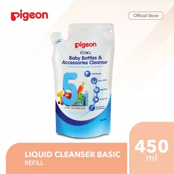 PIGEON Liquid Cleanser 450 ml Sabun Cuci Botol BASIC (Refill)