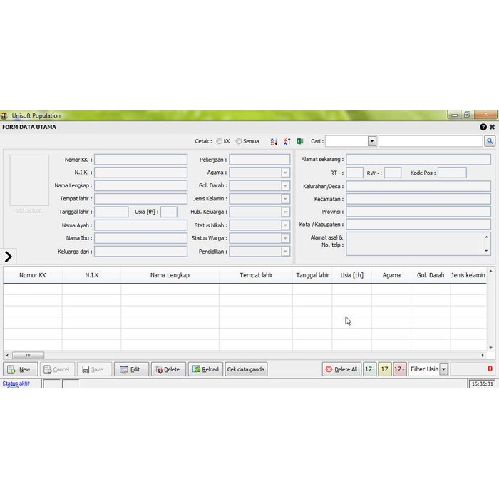 Aplikasi Data Penduduk Rt Dengan Excel Gratis