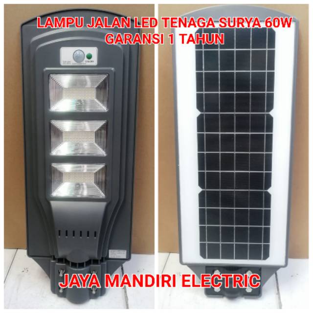 LAMPU JALAN SURYA LED 60 WATT PJU SOLAR CELL 60WATT 60W