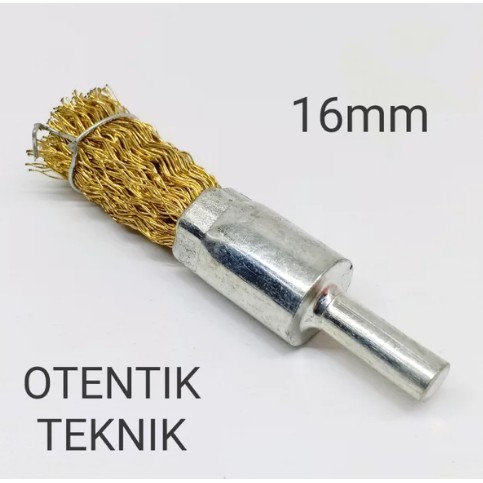MATA BOR SIKAT KAWAT 16MM - MATABOR SIKAT BENTUK SAPU 16 MM - AS 6 MM - WIRE END BRUSH