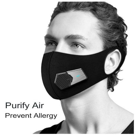 Masker N95 Smart Electric Air Purifier Mask PM 2.5 Rechargeable