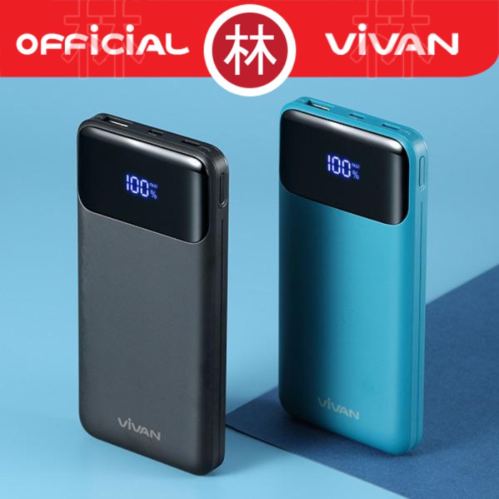 Vivan VPB-X10 10000mAh 20W Two-Way Quick Charge LED Powerbank PD QC3.0