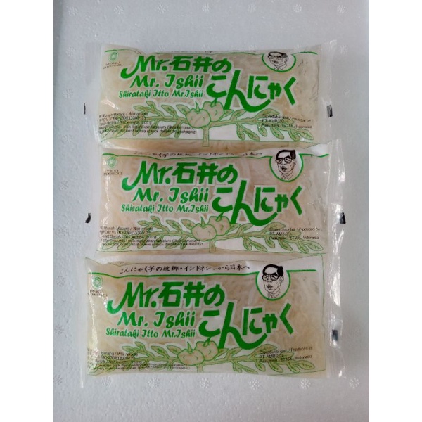 

Mr.Ishii Local Shirataki/Itto Konnyaku/Wet Noodle/Mie Basah Matang [200Gr]