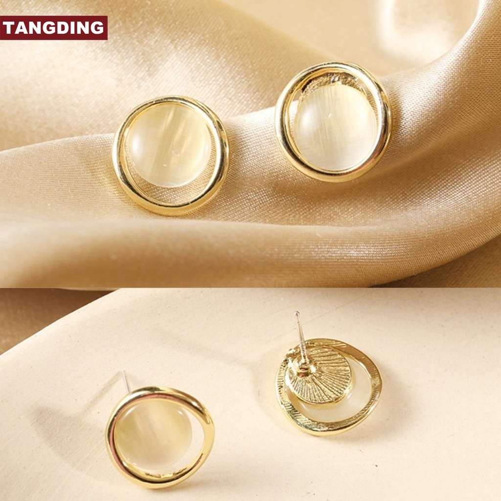 【COD Tangding】Korean Opal Earrings Fashion Women Gift Earstuds Accessories Jewelry